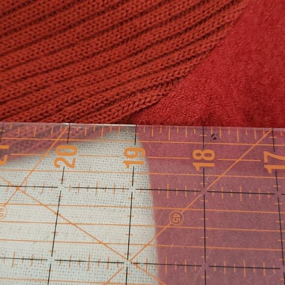 Willi Smith Boiled Wool Cardigan Sweater Belted Womens sz M Shawl Collar Rust - Picture 6 of 8